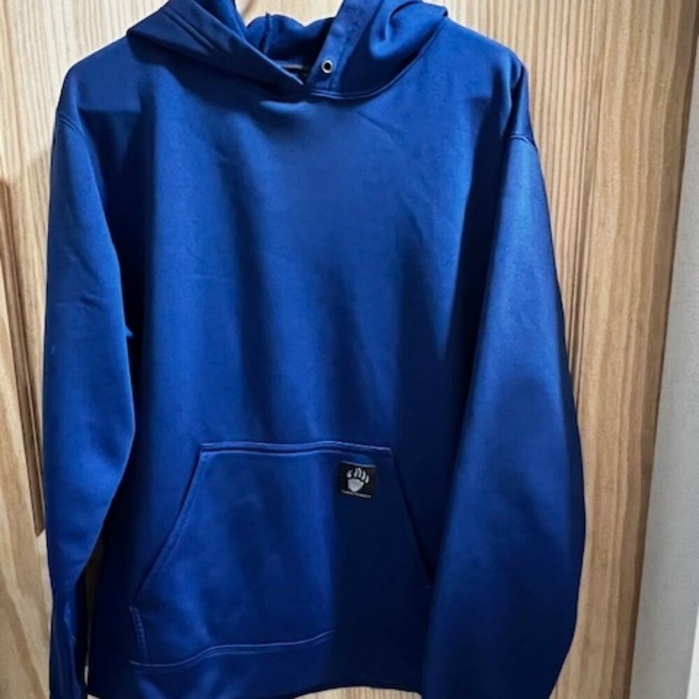 Alaskan Hardgear‎ Hoodie Mens Medium Blue Good Duluth Trading Co Performance